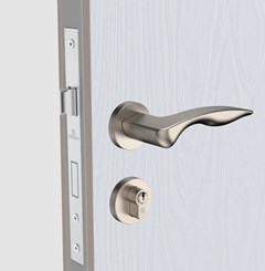FECHADURA EXTERNA PRESTO ROS59 ACETINADA C/ROSETA - SOPRANO