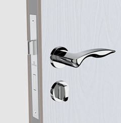 FECHADURA BANHEIRO PRESTO ROS59 CROMADA C/ROSETA - SOPRANO