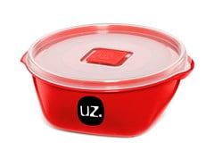 POTE PLASTICO MULTIUSO PREMIUM 800ML VERMELHO - UZ. UTILIDADES