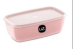 POTE PLASTICO MULTIUSO RETANGULAR 1 5L ROSA - UZ. UTILIDADES