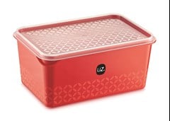 POTE PLASTICO MULTIUSO MULTI 2L VERMELHO - UZ. UTILIDADES