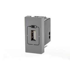 MODULO PIAL PLUS P/TOMADA USB 1.1A CINZA - PIAL
