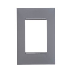 PLACA 4X2 P/MODULO PIAL PLUS 3 PONTOS CINZA - PIAL