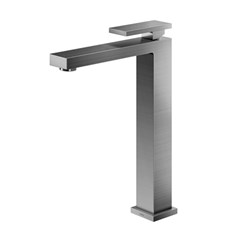 TORNEIRA METAL LAVATORIO BICA FIXA ALTA 1/2 NEW EDGE GRAFITE ESCOVADO - DOCOL