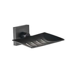 SABONETEIRA METALICA LOFT SQUARE B83 PRETA - LORENZETTI