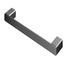 PORTA TOALHA METALICO ROSTO 30CM DOCOL FLAT GRAFITE ESCOVADO - DOCOL