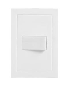 INTERRUPTOR DE EMBUTIR 1 TECLA COM PLACA SIMPLES BRANCO - DICOMPEL