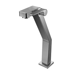 TORNEIRA METAL LAVATORIO BICA FIXA ALTA 1/2 1/4V DOC STILLO GRAFITE ESCOVADO - DOCOL