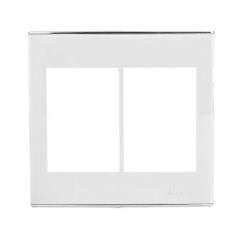 PLACA 4X4 P/MODULO C/SUPORTE ULTRA LAR 4 PONTOS BRANCA - INTERNEED