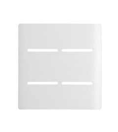 PLACA 4X4 P/INTERRUPTOR C/SUPORTE 4 PONTOS HORIZONTAL BRANCA - DICOMPEL