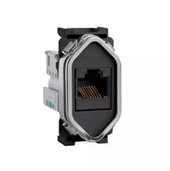 MODULO P/ 1 TOMADA RJ45 PRETO/GRAFITE/CROMADO - DICOMPEL