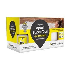 CIMENTO REJUNTE EPOXI SUPER FACIL 1KG CINZA OUTONO - QUARTZOLIT