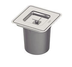 LIXEIRA DE EMBUTIR ACO INOX QUADRADA 5LTS CLEAN SQUARE - TRAMONTINA
