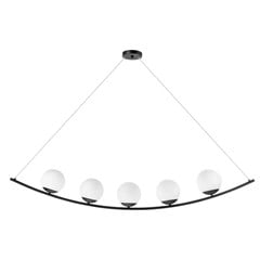 PENDENTE ARCO DREAMS BOLA 5XE27 15X143CM PRETO BIVOLT - LLUMM