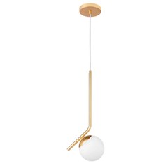 PENDENTE DREAMS CURVE 1XE27 12X150CM GOLD BIVOLT - LLUMM