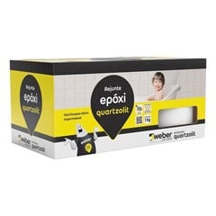CIMENTO REJUNTE EPOXI SUPER FACIL 1KG BRANCO - QUARTZOLIT