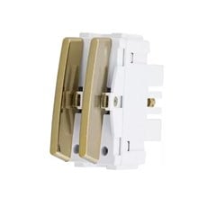 MODULO P/INTERRUPTOR 2 TECLAS SIMPLES + PARALELO GOLD - DICOMPEL