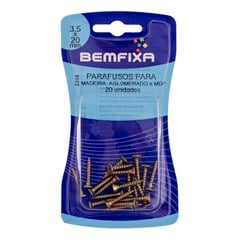 PARAFUSO P/MADEIRA PHILIPS CABECA CHATA 3.5X20 C/20PCS - BEMFIXA
