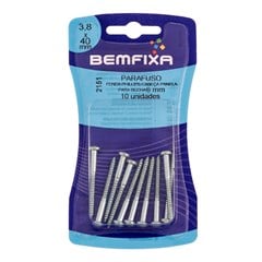PARAFUSO PHILIPS CABECA DE PANELA 3.8X40 P/BUCHA N 6 C/10PCS - BEMFIXA