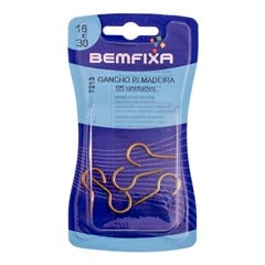 GANCHO P/MADEIRA BICROMATIZADO 16X30 C/5PCS - BEMFIXA