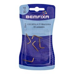 ESCAPULA P/MADEIRA BICROMATIZADA 16X30 C/5PCS - BEMFIXA