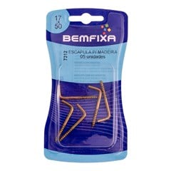 ESCAPULA P/MADEIRA BICROMATIZADA 17X50 C/5PCS - BEMFIXA