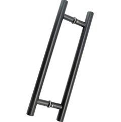 PUXADOR INOX PRETO DF907  25X600MM 2PCS - ITALYLINE