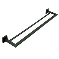 PORTA TOALHA INOX DUPLO 60CM ETERNA PRETO - ITALYLINE