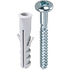 PARAFUSO P/MADEIRA PHILIPS CABECA CHATA C/BUCHA  N 8 C/3PCS - BEMFIXA