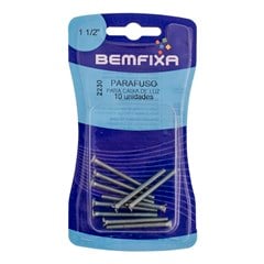 PARAFUSO P/CAIXA LUZ FENDA 9/64X1.1/2” C/10PCS - BEMFIXA