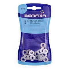 ARRUELA ZINCADA LISA 3/16 C/20PCS - BEMFIXA