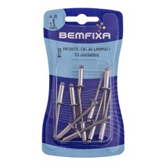 REBITE DE ALUMINIO 4.8X15 C/10PCS - BEMFIXA