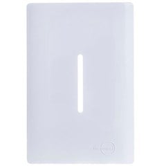PLACA 4X2 P/ 1 INTERRUPTOR C/SUPORTE VERTICAL BRANCO - DICOMPEL
