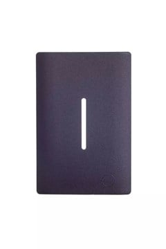 PLACA 4X2 P/ 1 INTERRUPTOR C/SUPORTE VERTICAL PRETO/GRAFITE - DICOMPEL