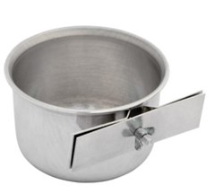 CANECA P/PASSARO ALUMINIO C/BORBOLETA (G) - AVIPET