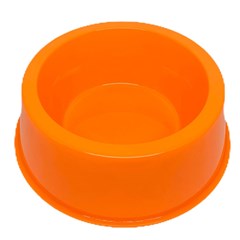 COMEDOURO PLASTICO NEON GIGANTE 2500ML LARANJA -  AVIPET