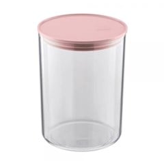 POTE PLASTICO ORGANIZADOR 1 4L TRANSPARENTE/ROSA - UZ. UTILIDADES