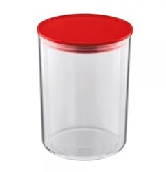 POTE PLASTICO ORGANIZADOR 1 4L TRANSPARENTE/VERMELHO - UZ. UTILIDADES