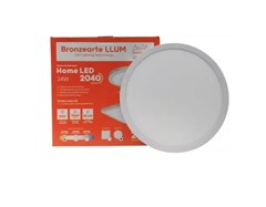 LUMINARIA SOBREPOR REDONDA LED 24W 4000K BRANCO BIVOLT - LLUM