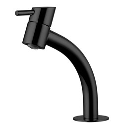 TORNEIRA METAL LAVATORIO BICA BAIXA 1/2 B42  SWAN BLACK - LORENZETTI