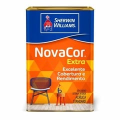 TINTA ACRILICA FOSCO 16LT BASE F NOVACOR EXTRA - SHERWIM WILLIAMS
