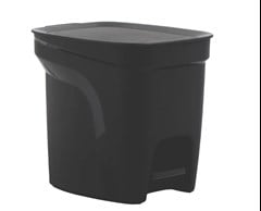 LIXEIRA PLASTICA COMPACTA 7LTS PRETA - TRAMONTINA