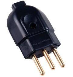 PINO MACHO 2P+T 10A 250V PRETO - TRAMONTINA