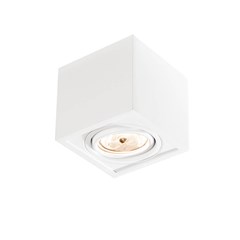 LUMINARIA SOBREPOR BOX 1 AR111 GU10 50W BRANCO BIVOLT - NEWLINE