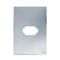 PLACA 4X2 P/TOMADA C/SUPORTE 1 PONTO HORIZONTAL ESPELHADA GLASS - DICOMPEL