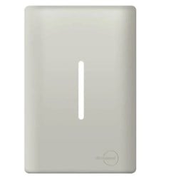 PLACA 4X2 P/ 1 INTERRUPTOR C/SUPORTE VERTICAL CHAMPANHE - DICOMPEL