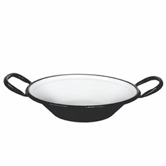 TACHO PASTELEIRO 62 5CM ESMALTADO N. 24 PRETO/BRANCO - ROA