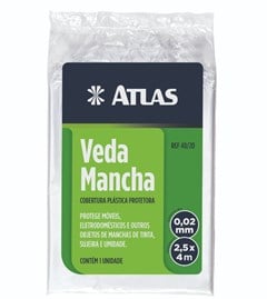 MANTA PLAST VEDA MANCHA 2 5X4MTS P/PROTECAO MOVEIS  - ATLAS