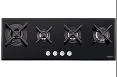 COOKTOP A GAS ACENDIMENTO AUTOMATICO 4 BOCAS VIDRO TEMPERADO SLIM GLASS FLAT - TRAMONTINA