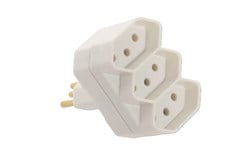 PINO FEMEA 2P+T 3 SAIDAS  (T) 10A 250V CINZA - FAME